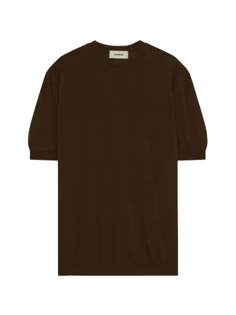 A Paper Kid knitted T-shirt Brown S6PKMAKE085