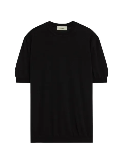 A Paper Kid knitted T-shirt Black S6PKMAKE085