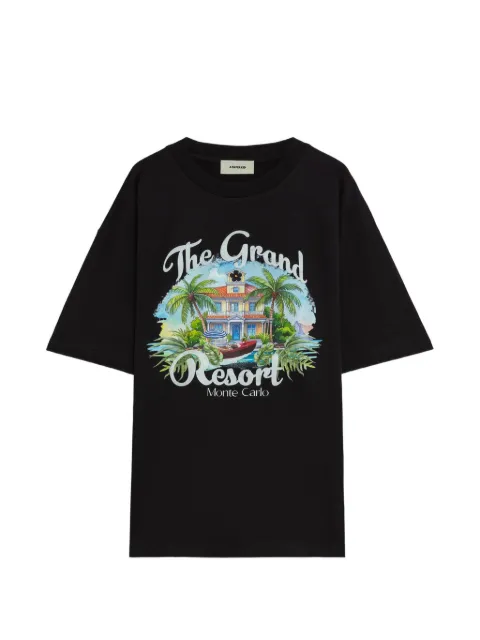 A Paper Kid graphic jersey T-shirt Black S6PKUATH159