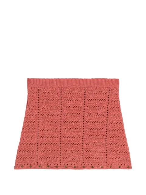 A Paper Kid knitted skirt Red S6PKWOKK020