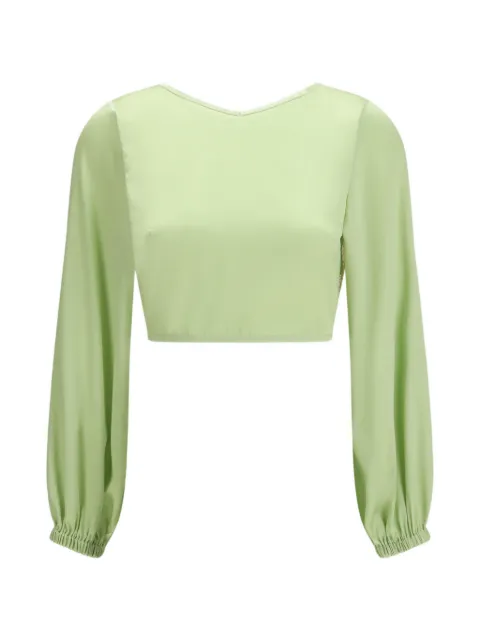 Kristina Ti lace tie blouse Green KBL0144TE0273