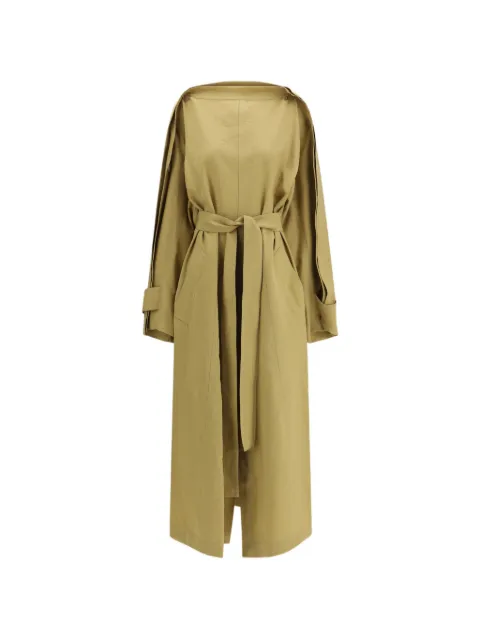 Petar Petrov belted trench coat dress Green DR01409