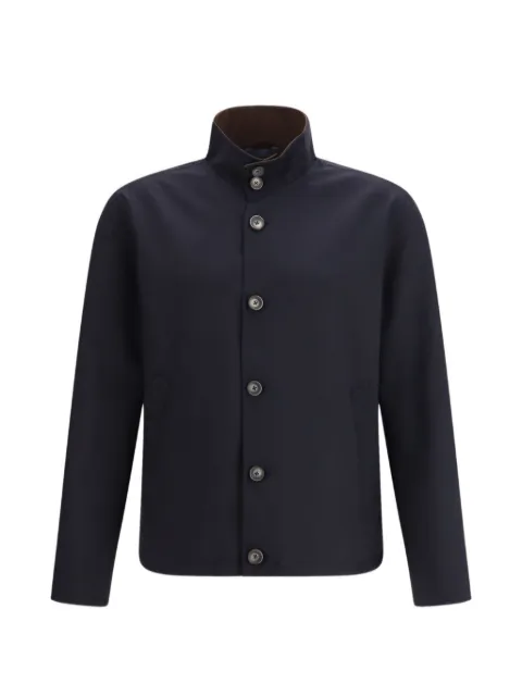 Herno button high-neck jacket Blue GI000632U12861S9288