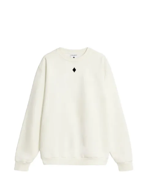 COUNTY OF MILAN logo-print sweatshirt Neutrals S6CMMASW099
