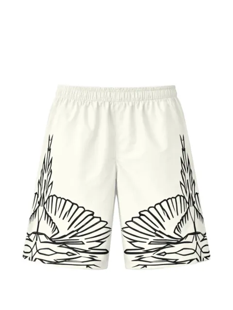 COUNTY OF MILAN graphic deck shorts Neutrals S6CMMABE012