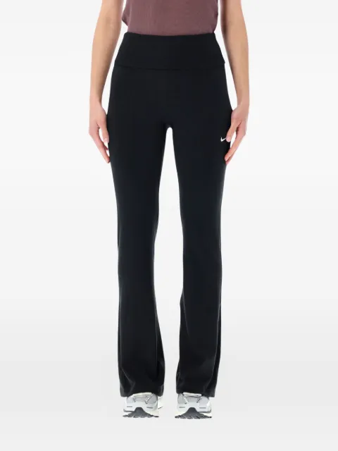 Nike logo-detail flared leggings Black IF0240
