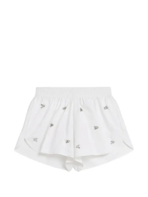 A Paper Kid embellished poplin shorts White S6PKWOSH136