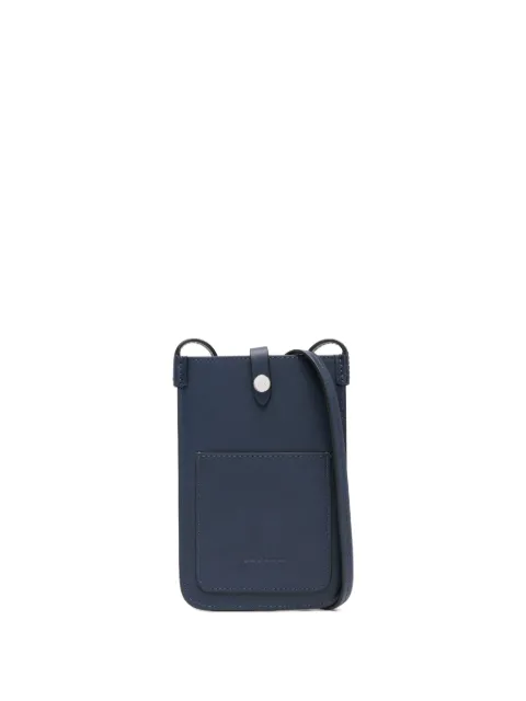 Kiton leather cross body bag Blue DSPIERAN0144002003