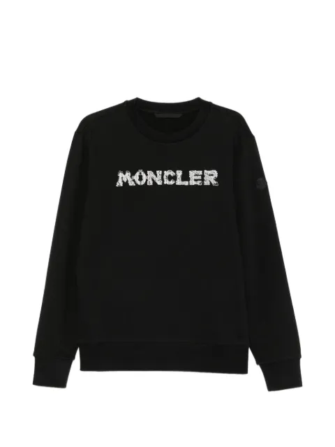 Moncler logo-embroidered sweatshirt Black L10918G0003489AUJ