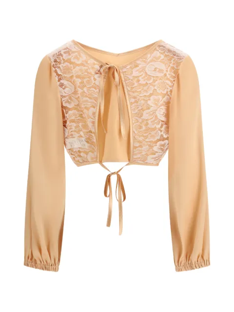 Kristina Ti lace tie blouse Neutrals KBL0144TE0273