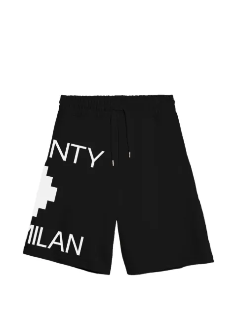 COUNTY OF MILAN graphic drawstring track shorts Black S6CMMABE097