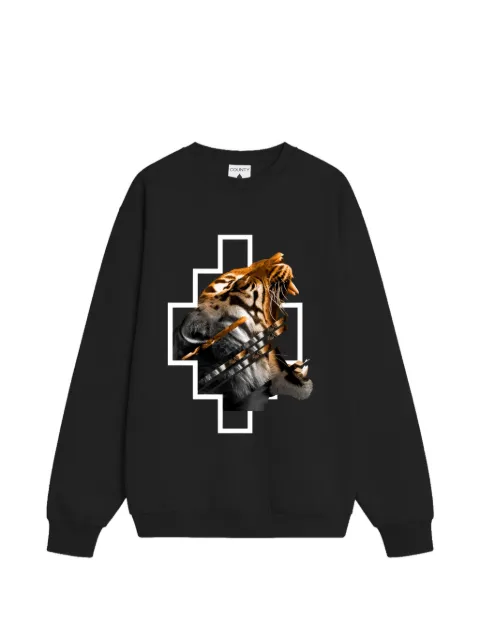 COUNTY OF MILAN tiger-print sweatshirt Black S6CMMASW051