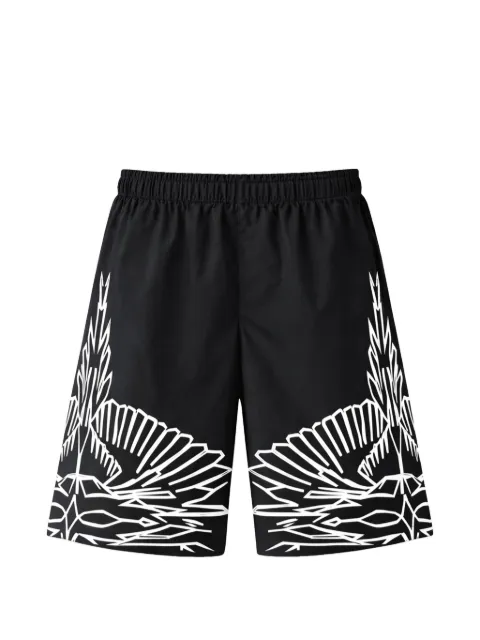 COUNTY OF MILAN graphic deck shorts Black S6CMMABE012