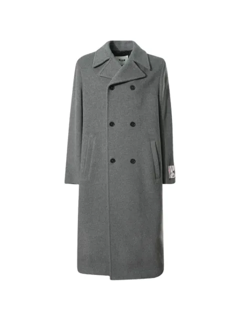 MSGM double-breasted coat Grey 3940MC08257604