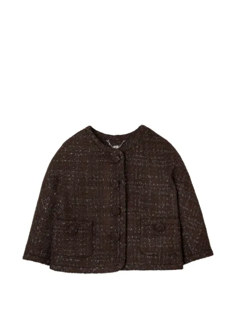 Marc Jacobs chain lady tweed jacket Brown 2S6RJC049W22266
