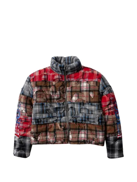 Who Decides War patchwork-design jacket Red 1131340030FW25