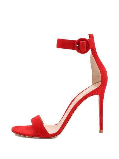 Gianvito Rossi Portofino buckle-strap sandals Red G6109615RICCAM