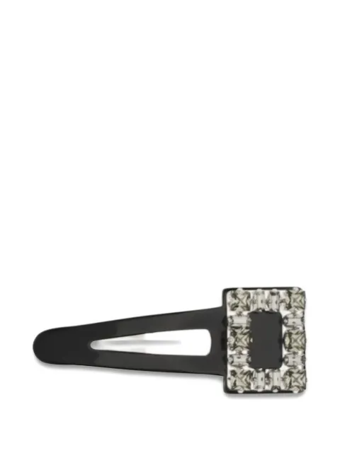 Roger Vivier TRES vivier strass hair clip clap Black REWAC950100AGK