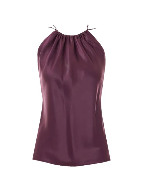 PINKO gathered sleeveless top Purple 106621A1Y5