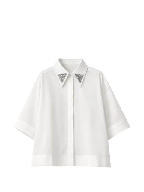 PINKO embellished-collar shirt White 106826A2LD