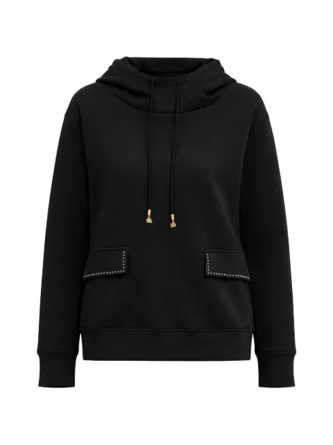 Karl Lagerfeld stud detail hoodie Black B1W20013999