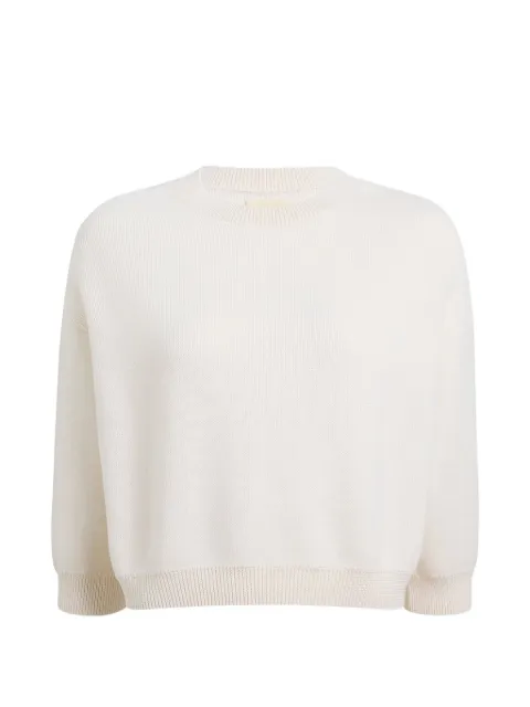KHAITE Sabina ribbed-knit sweater Neutrals 8274655