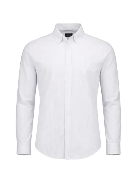 BOSS striped long-sleeve shirt White 50556069