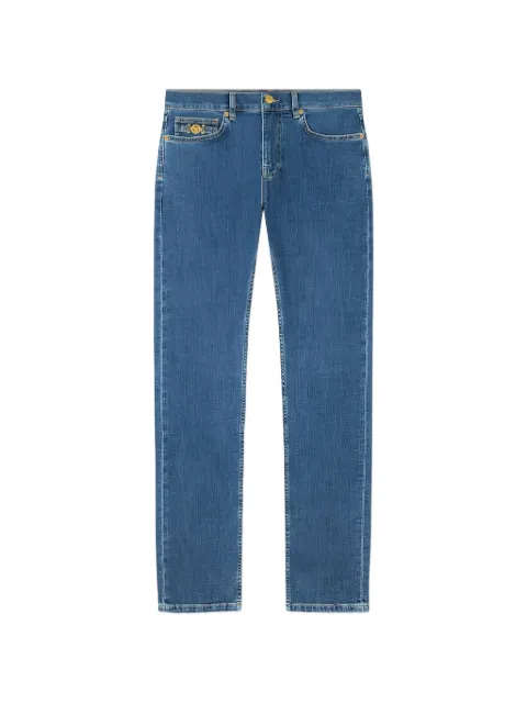 Versace medallion-pocket denim jeans Blue 10190501A16479