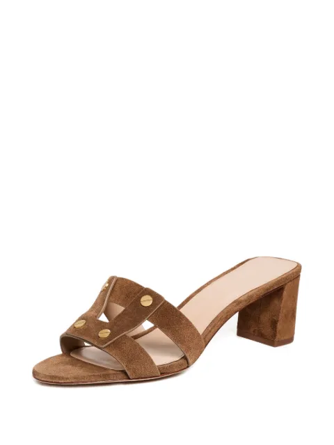 Veronica Beard studded heeled sandals Brown VIA55