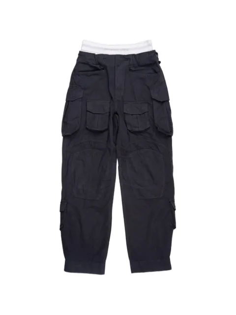 Alexander Wang layered-effect cargo trousers Black 4DC1254519