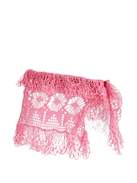 diotima crochet fringed skirt Pink 24SWS07