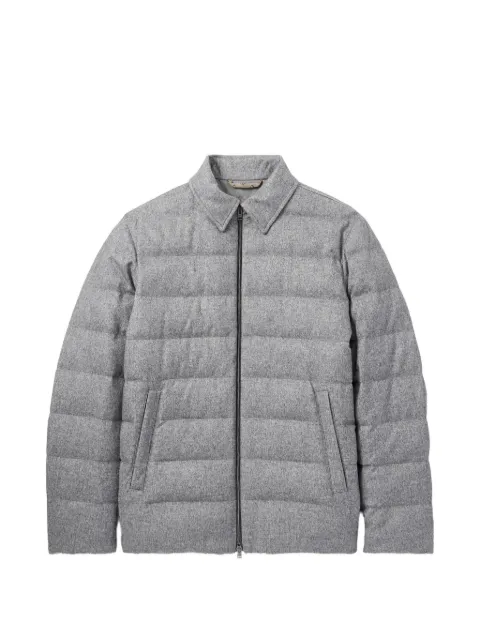 Herno zipped puffer jacket Grey PI001261U38087