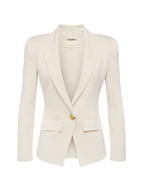 L'Agence Chamberlain single-breasted jacket Neutrals 80034NXT2