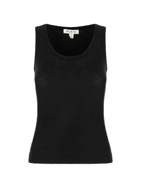 Alaïa ribbed-knit tank top Black AA9H1384K132C