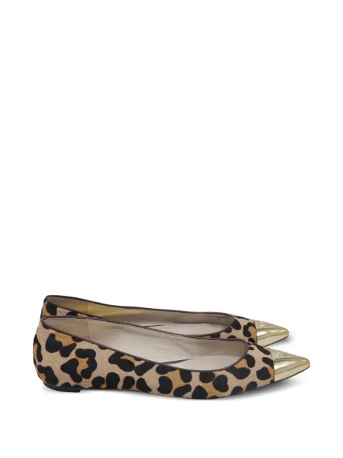 Michael Kors Vintage leopard-print pointed ballet flats Neutrals GILTPUUSSH667233W