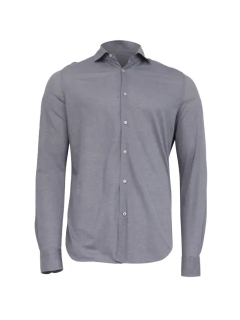 Loro Piana Pre-Owned button-down long-sleeve shirt Grey RFCPUUSCL669648M