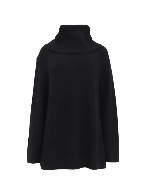 Chloé Vintage oversized turtleneck sweater Black NAPPUUSCL661763W