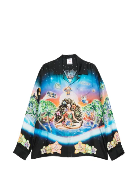 Casablanca graphic-pattern shirt Black MSS26SH00604