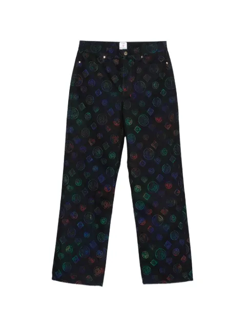 Casablanca logo-pattern jeans Black MSP26TR38401