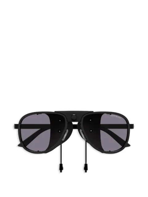 Montblanc side-shields pilot sunglasses Black MB0455S