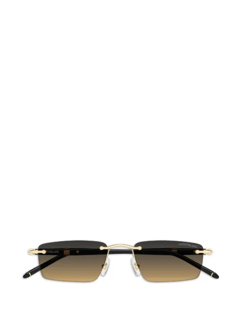 Montblanc rectangle-frame sunglasses Gold MB0484S