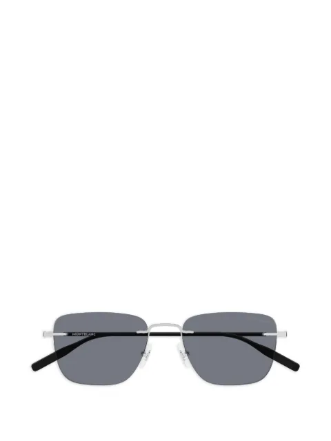 Montblanc rimless rectangle-frame sunglasses Silver MB0470S