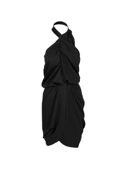 Balenciaga Pre-Owned backless halterneck mini dress Black SB21