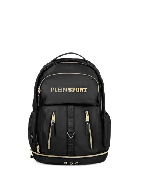 Plein Sport logo-lettering backpack Black SAFAUBA0124STE003N