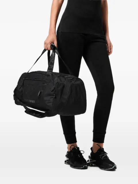 Plein Sport Tiger-motif duffle bag Black SAFAUBA0123STE003N