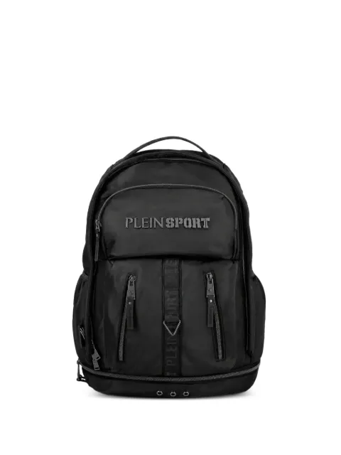 Plein Sport logo-lettering backpack Black SAFAUBA0124STE003N