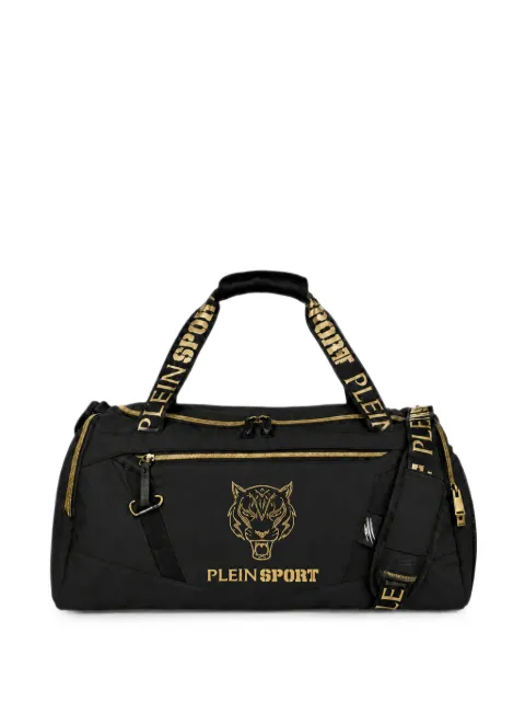 Plein Sport Tiger-motif duffle bag Black SAFAUBA0123STE003N