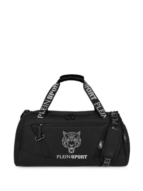 Plein Sport Tiger-motif duffle bag Black SAFAUBA0123STE003N
