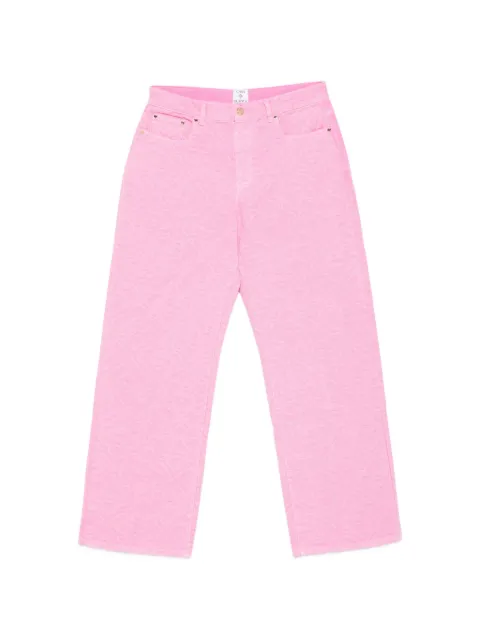 Casablanca monogram straight jeans Pink WSP26TR27801