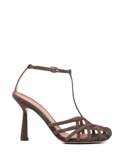 Castagna woven strap sandals Brown LIDIA